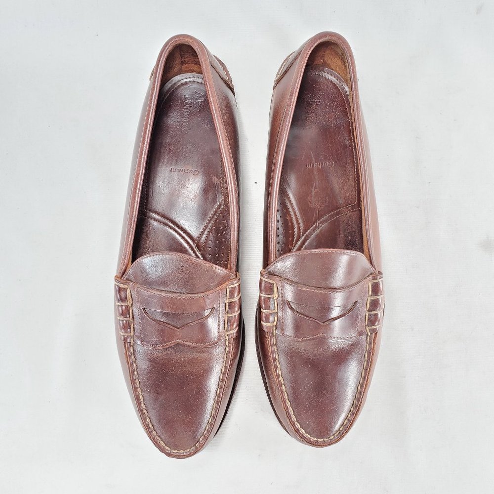 Allen Edmonds Gorham Mens Leather Penny Loafers - Picture 3 of 8